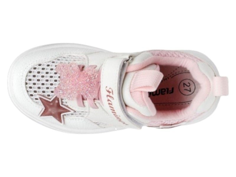 Кросівки Flamingo 23.02 27 17,3см  Біло-рожеві