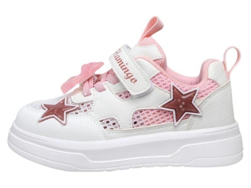 Кросівки Flamingo 23.02 27 17,3см  Біло-рожеві