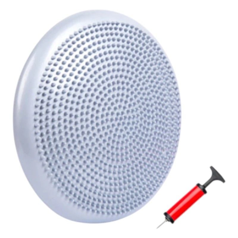 Балансувальна подушка масажна надувна з насосом 17.53 D 33см  Різнокольорові