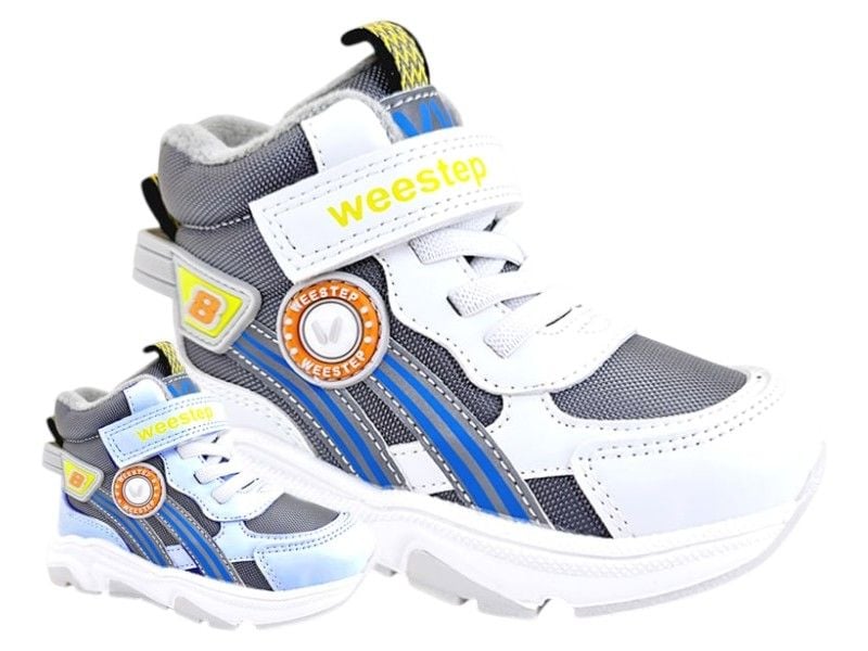 Черевики демісезонні з супінатором, які змінюють колір Weestep 48.504 23 15см  Білі (сині)