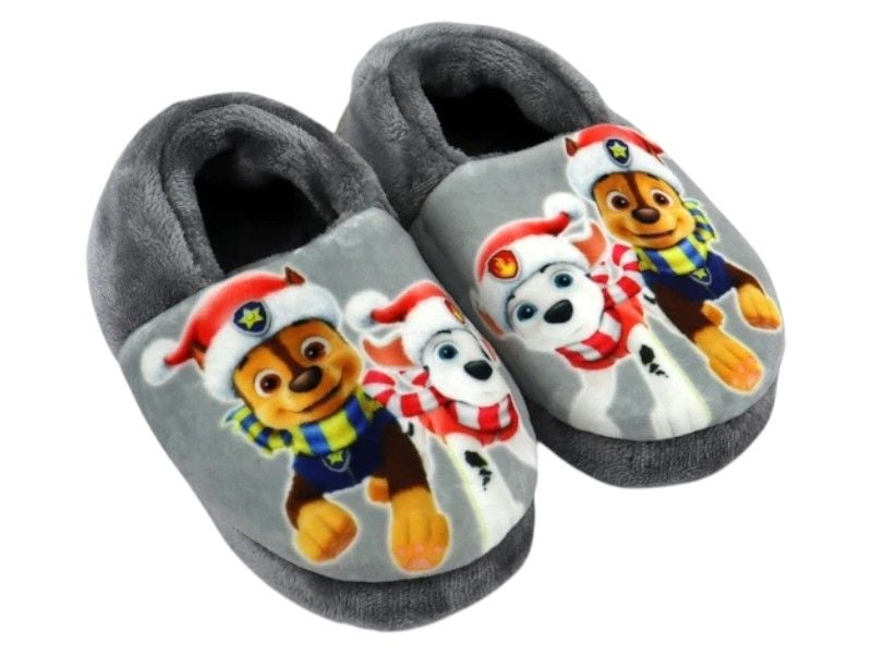 Тапочки Memory Home новорічні собачки Waldi 60.622 24-25  Сірі