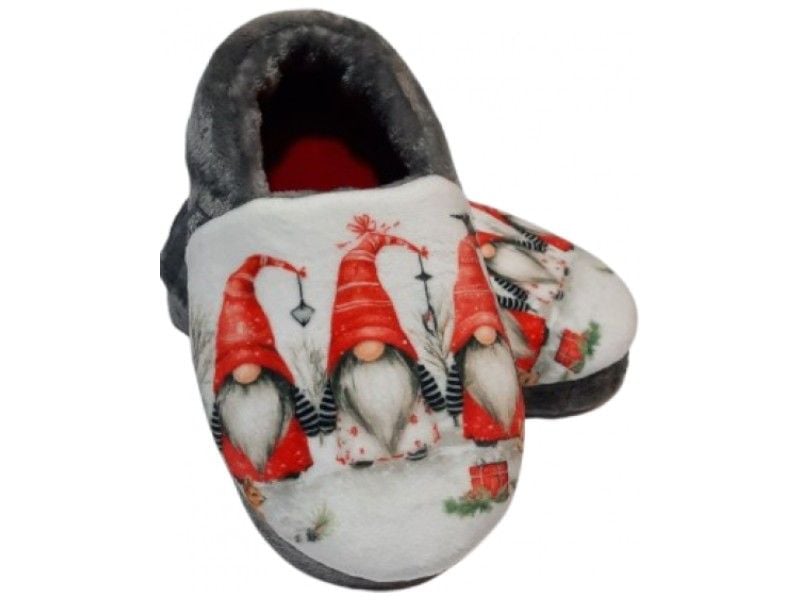 Тапочки Memory Home гноми Waldi 60.624 24-25  Сірі