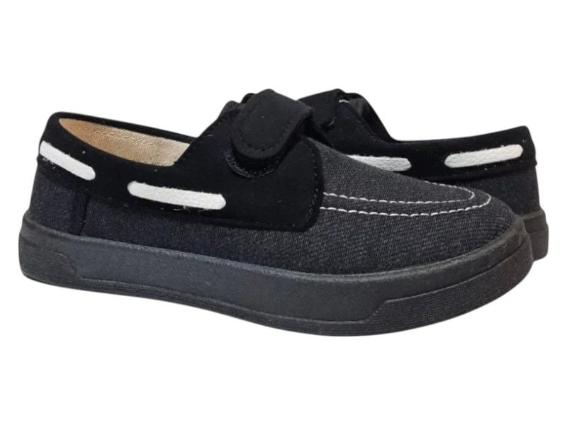 Топсайдери Waldi 60.638 31  Чорно-сірі