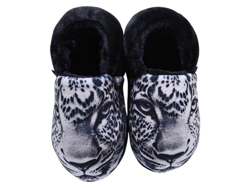 Тапочки Memory Home леопард Waldi 60.642 34-35  Чорні