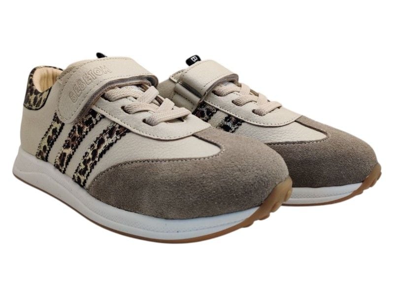 Кросівки з супінатором Bebetom 70.53.242 33 21,2см  Бежеві з леопардовим