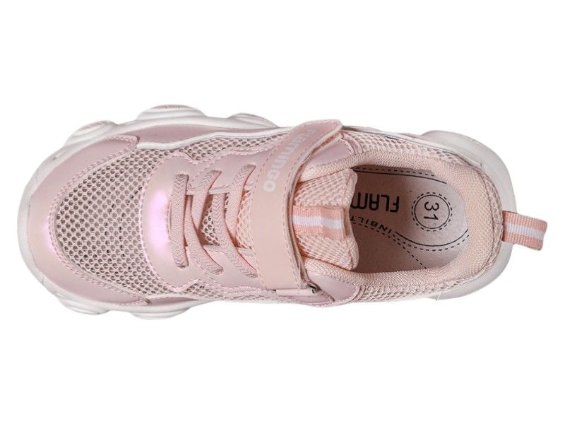 Кросівки Flamingo 23.23 30 19,2см  Рожеві з перламутровим