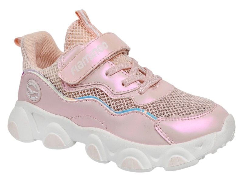 Кросівки Flamingo 23.23 28 17,7см  Рожеві з перламутровим