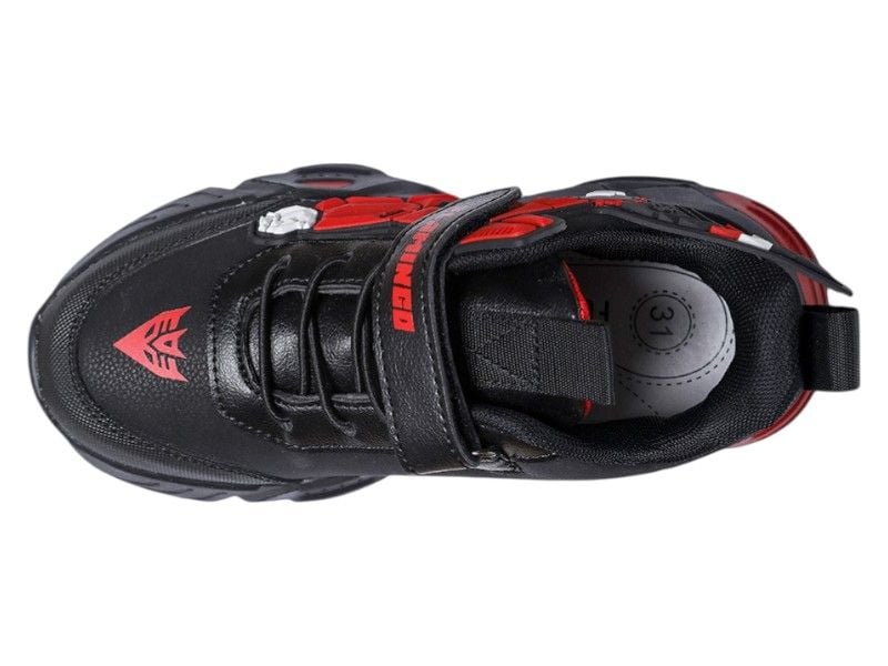 Кросівки Flamingo 23.24 27 16,8см  Чорні з червоним