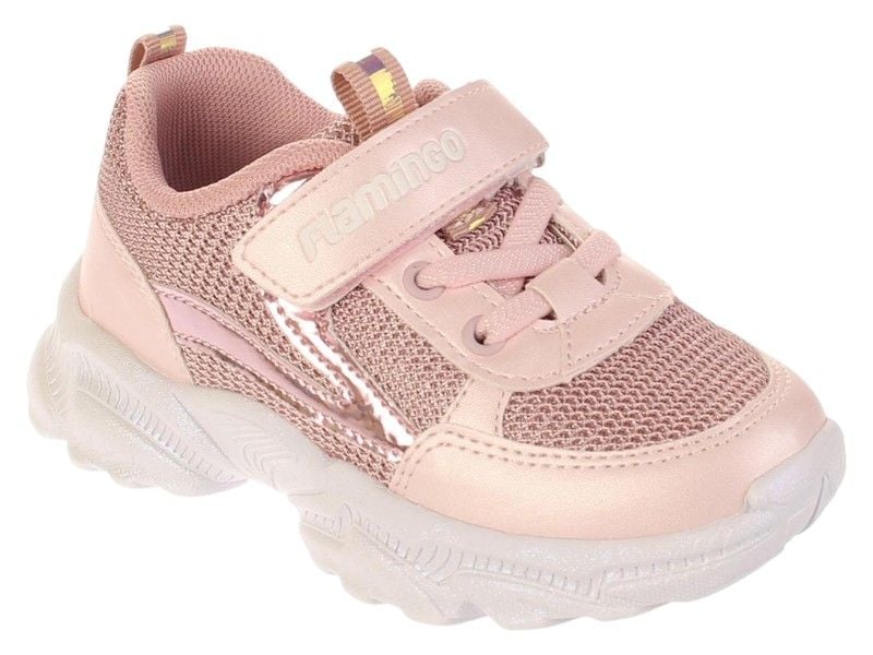 Кросівки Flamingo 23.25 25 16см  Пудрово-рожеві