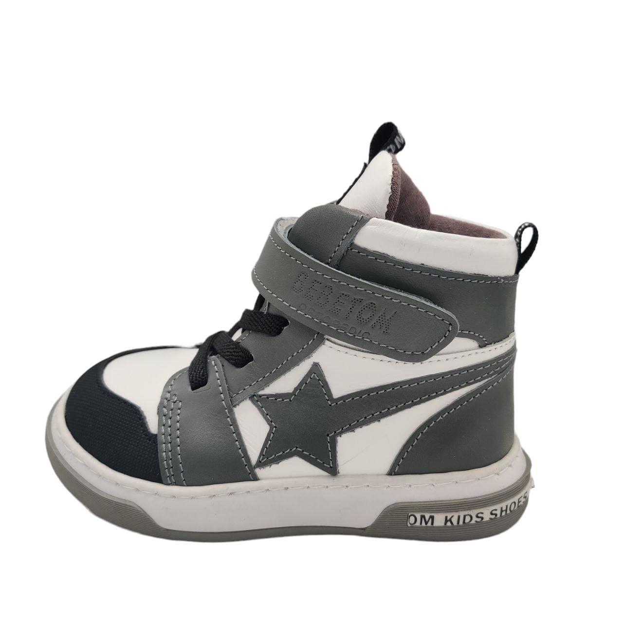 Черевики демісезонні з супінатором Bebetom 70.83.782 21 13см  Сірі з білим