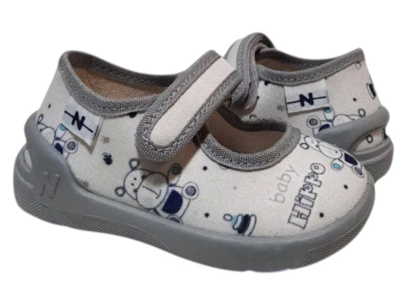 Текстильні тапочки Waldi 60.654 25  Світло-сірі