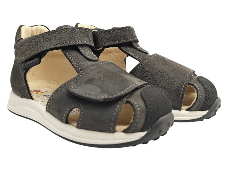 Босоніжки із закритим носком Bebetom 70.34.198 21 13,3см  Темно-сірі