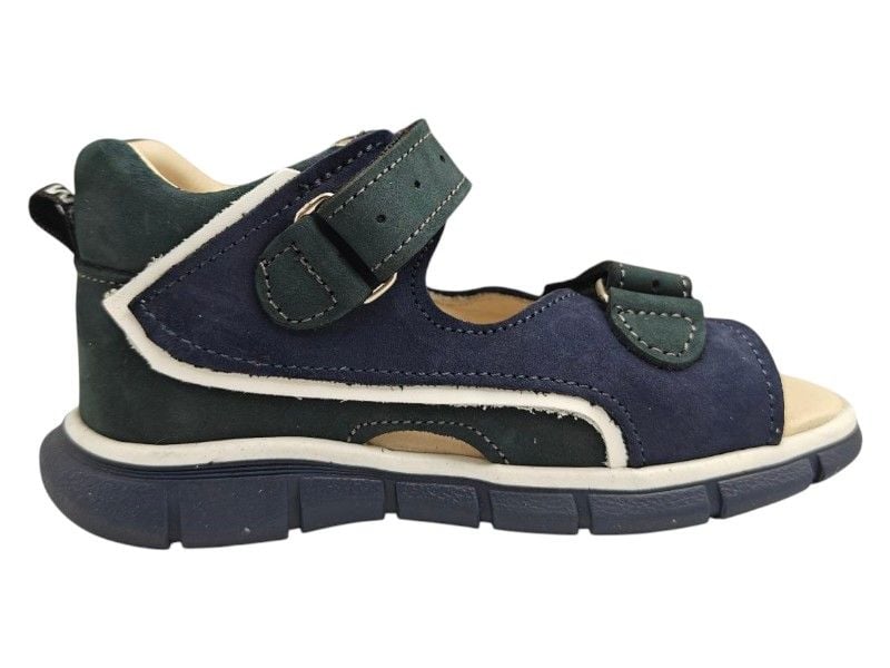 Босоніжки з супінатором Bebetom 70.01.209 25 16,2см  Темно-сині з зеленим