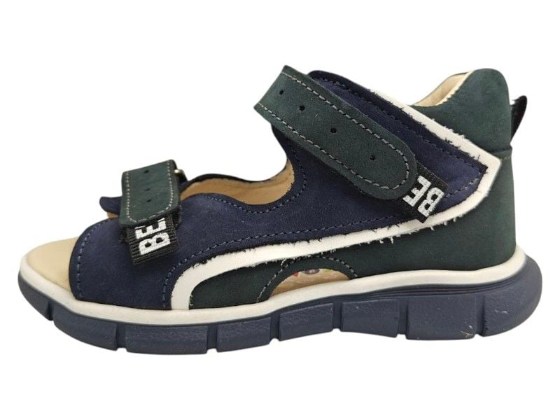 Босоніжки з супінатором Bebetom 70.01.209 25 16,2см  Темно-сині з зеленим