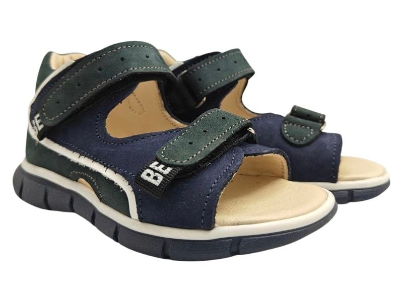 Босоніжки з супінатором Bebetom 70.01.209 25 16,2см  Темно-сині з зеленим