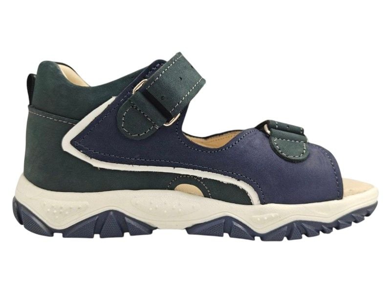 Босоніжки з супінатором Bebetom 70.01.209 28 18см  Темно-сині з зеленим