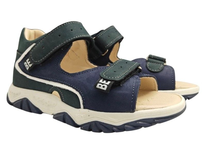 Босоніжки з супінатором Bebetom 70.01.209 26 17см  Темно-сині з зеленим