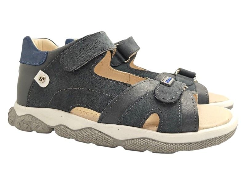 Босоніжки з супінатором Bebetom 70.29.156 39 24,8см  Темно-сині з сірим