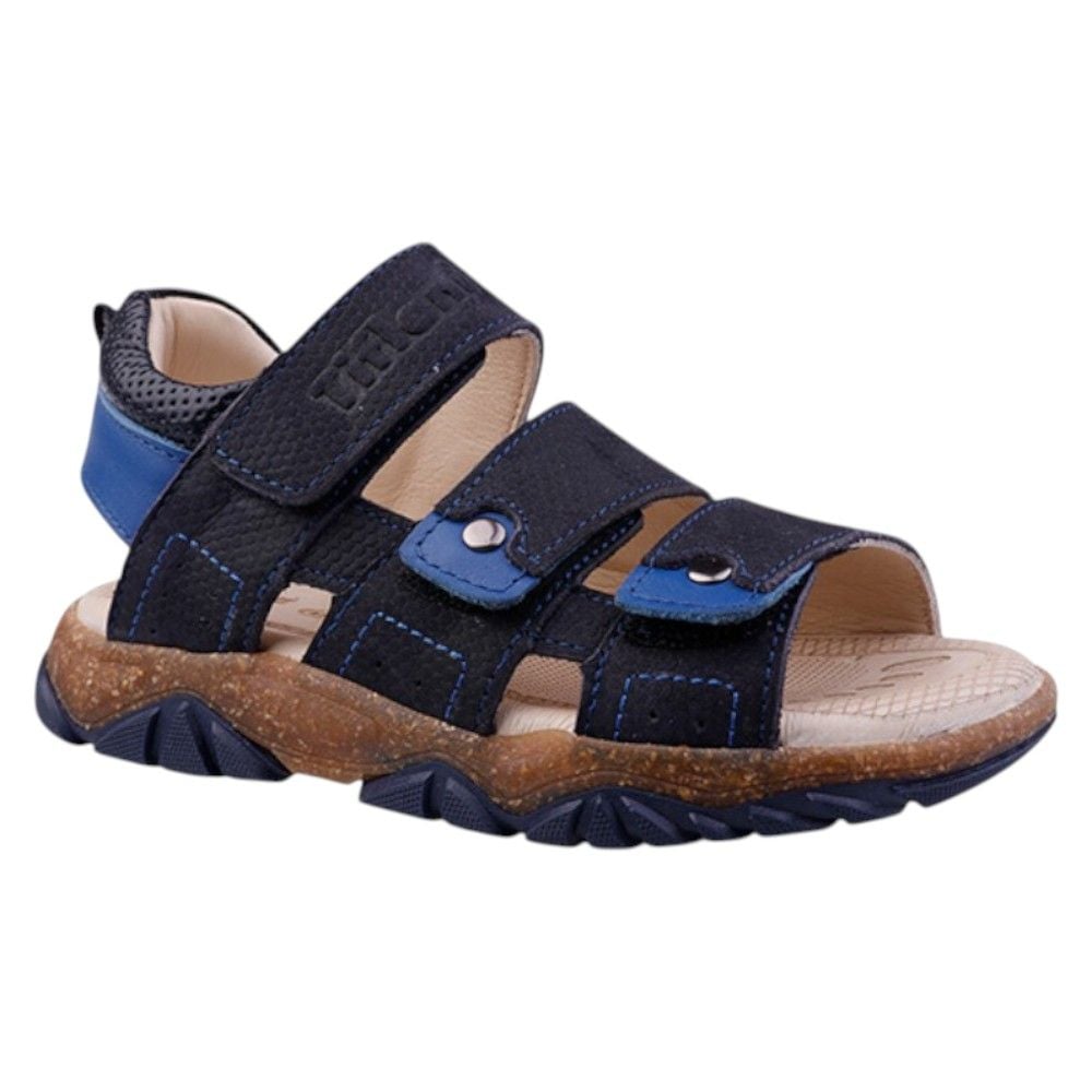Босоніжки для хлопчиків Tiflani темно-сині з відкритою п'ятою 31  32.01