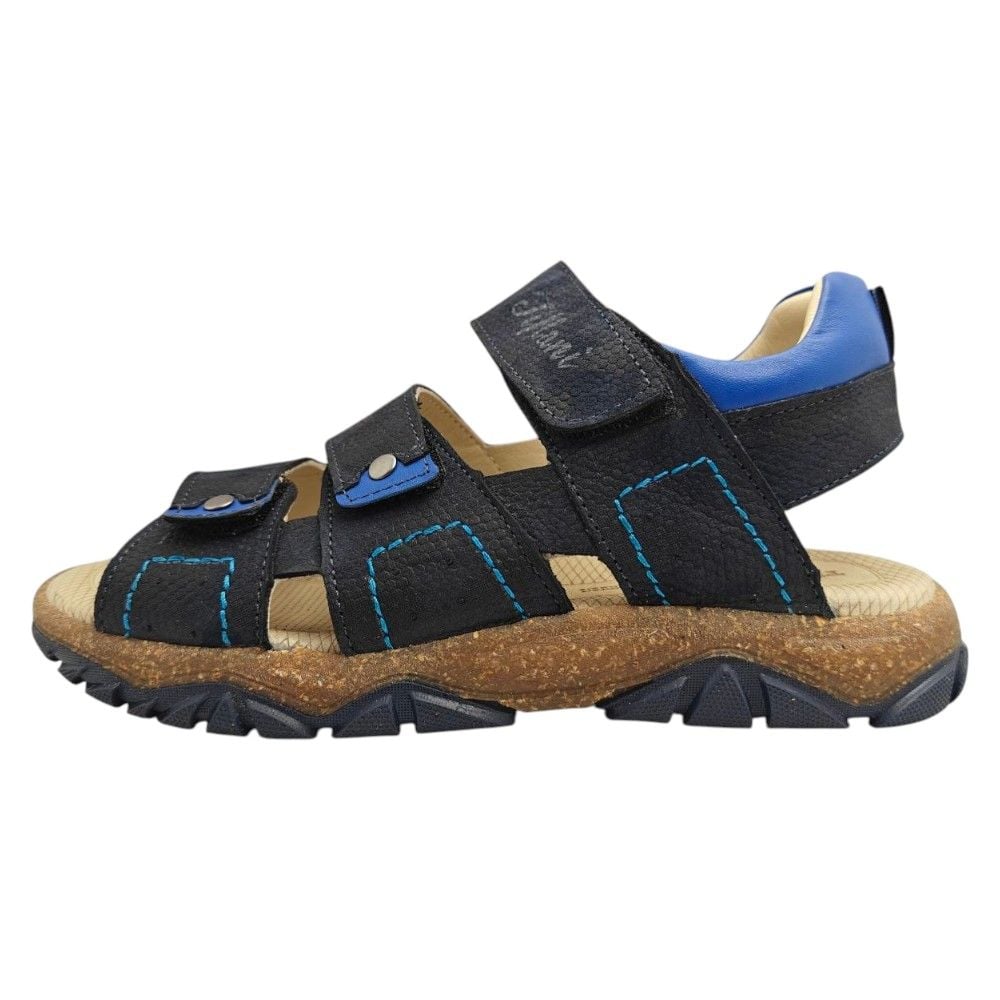 Босоніжки для хлопчиків Tiflani темно-сині з відкритою п'ятою 35  32.01