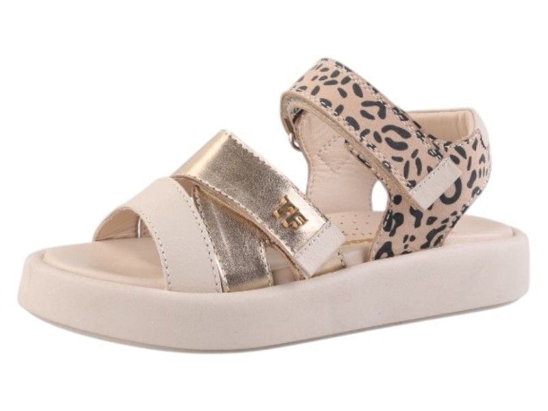Босоніжки для дівчаток Tiflani бежево-золотисті з відкритою п’ятою 30  32.13