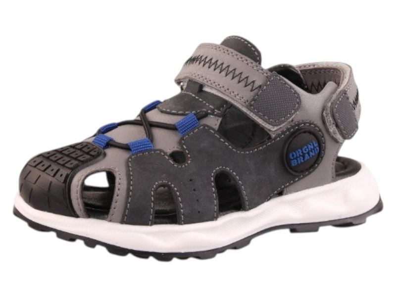 Босоніжки для хлопчиків Tiflani сірі із закритим носком та відкритою п’ятою 30  32.14