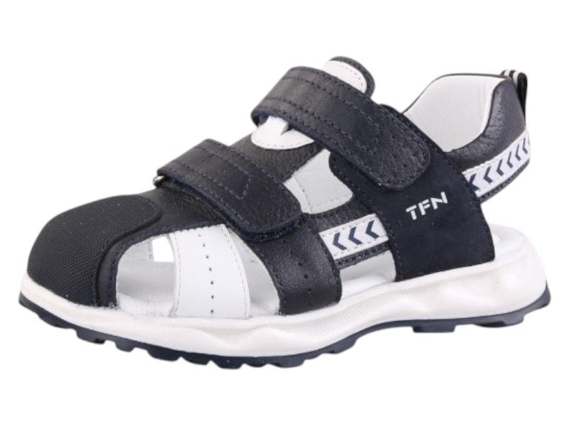 Босоніжки для хлопчиків Tiflani синьо-білі із закритим носком та відкритою п’ятою 30  32.15