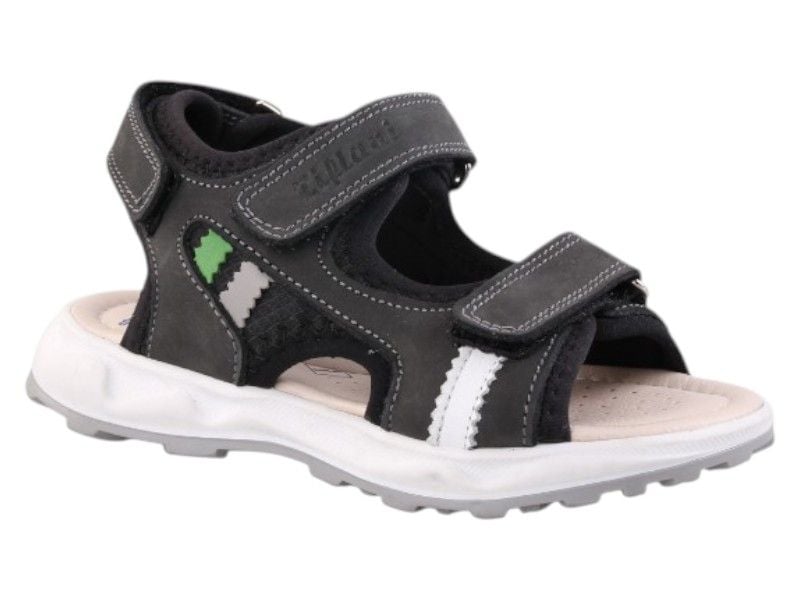 Босоніжки для хлопчиків Tiflani темно-сірі з відкритою п’ятою 36  32.16