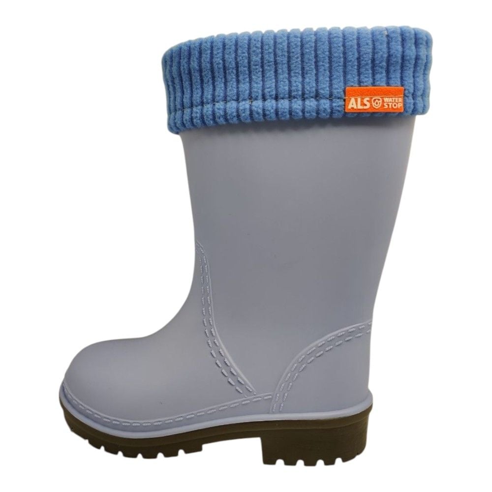 Гумові чоботи для хлопчиків Alisa Line блакитні 34-35 23 см  801.22