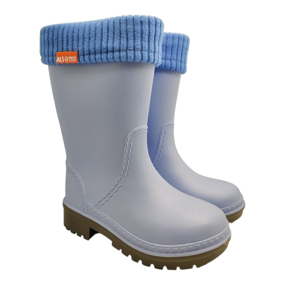 Гумові чоботи для хлопчиків Alisa Line блакитні 34-35 23 см  801.22