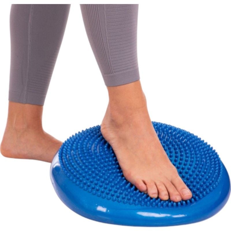 Балансувальна подушка масажна надувна з насосом 17.53 D 33см Різнокольорові