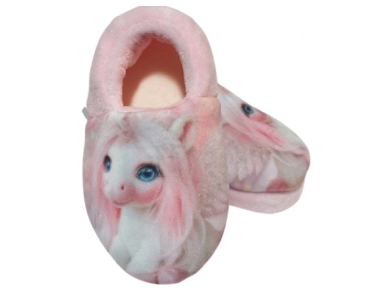 Тапочки Memory Home єдиноріг Waldi 60.619 24-25 Рожеві