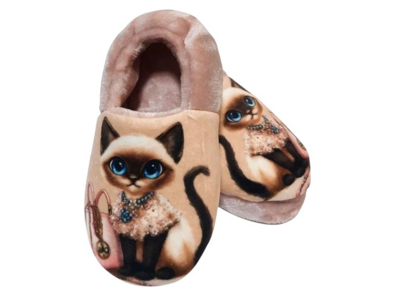 Тапочки Memory Home котик Waldi 60.620 30-31 Бежеві