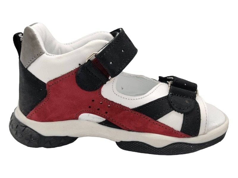 Босоніжки з супінатором Bebetom 70.77.641 30 19,2см Чорно-бордові з білим