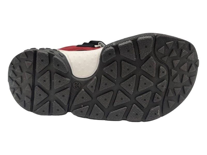 Босоніжки з супінатором Bebetom 70.77.641 30 19,2см Чорно-бордові з білим